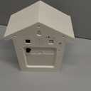 WALPLUS Modern Cuckoo Clocks for Wall Hourly Chiming Coo Coo Clock Volume Adjustable Cookoo Clock Removable Pendulum Christmas Cuckoo Gift White Interior Decoration