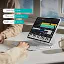 ESR for iPad Air 13 Inch Case Keyboard M4/M3/M2 (2026/2025/2024), Easy-Set Magnetic Stand, Portrait/Raised Modes, with Removable Protective Case, White
