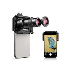 Evil eye 2 in 1 Phone Camera Lens Kit, 6X Telephoto Lens & 150mm Macro Lens with Universal Lens Clip, Phone Lens Attachment for iPhone and Andriod
