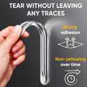 3 x 4 Clear Silicone Wall Protector Strips  Self-Adhesive Door Slam Stoppers & Noise Dampening Bumpers for Cabinets, Car, Toilet Lids, Drawers, Shower  5.5" x 0.7" x 0.2" by Vellax