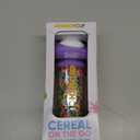 CRUNCHCUP XL Purple - Portable Plastic Cereal Cups for Breakfast On the Go, To Go Cereal and Milk Container for your favorite Breakfast Cereals, No Spoon or Bowl Required