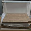 SICOTAS Rattan Nightstand Set of 2, Rattan Decor Drawer with Brass Knobs Night Stand Bedside Table Boho End Tables Side Tables with Storage Shelf for Bedroom,Small Space (Carbon Cherry)