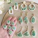 Keoker Embedded Clay Cutters - Polymer Clay Jewelry Making Tools, Earring Cutters