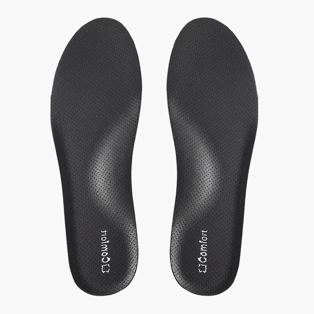 Sneaker Insoles Replacement,Comfortable Sports Shoe Inserts for Men Women Kids,for Shock Absorption and Relieve Foot Pain, Plantar Fasciitis (Black, Women US 10.5-11 Men 9.5-10)