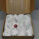 Premium 8-Pack Waterproof Baby Burp Cloths, Extra Large 13"X26" Soft Absorbent Burping Clothes for Newborns and Infants, Baby Shower Boys Girls (Floralmeadow)