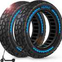 BANGTING 2PCS 60/70-6.5 Scooter Tire Tubeless, 10x2.5 inch Front or Rear Replacement Solid Tires, 10x2.5-6.5 Rubber Tire for Segway Max G30/G30D/G30E/G30E/G30LP/G30D II (Blue)