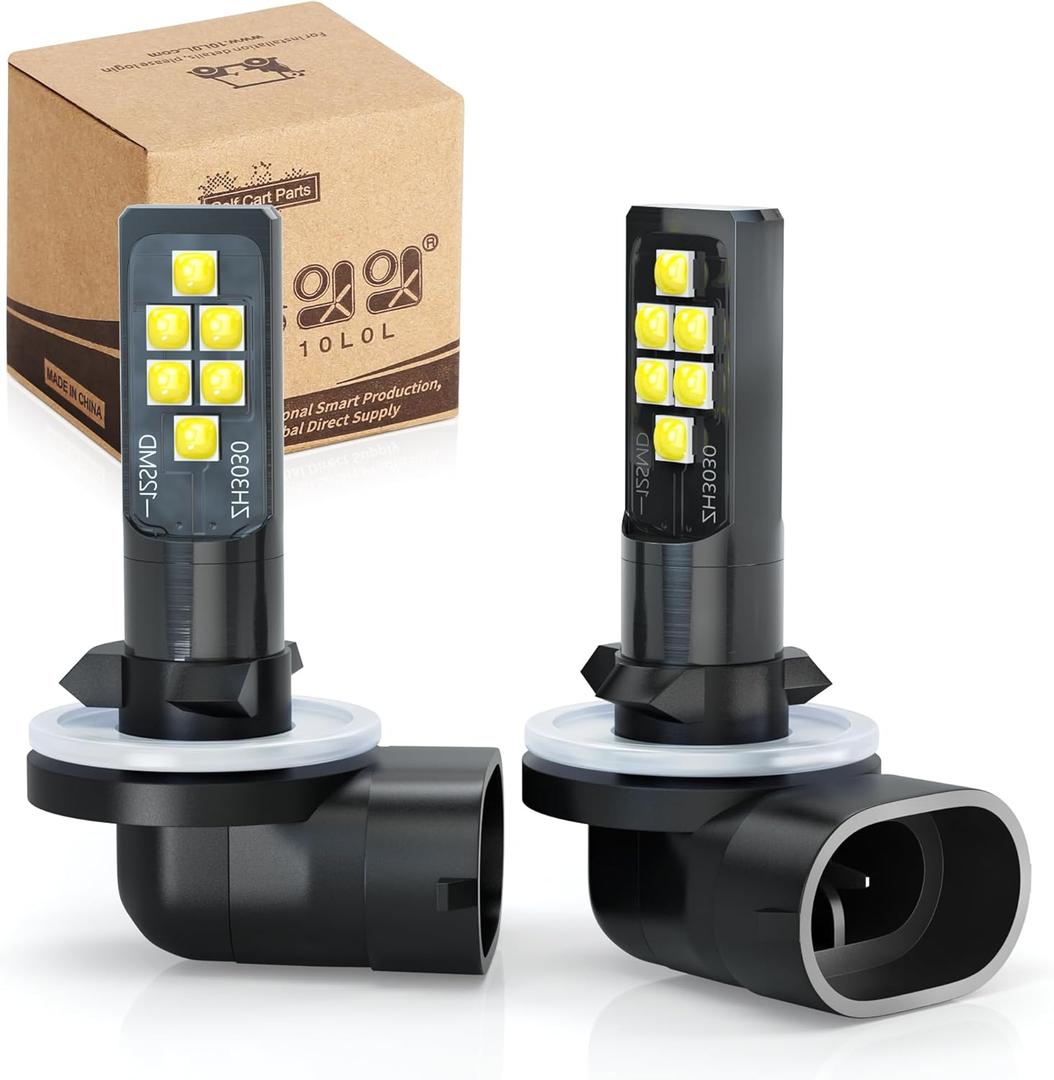 10L0L Golf Cart Headlight Bulb for EZGO 1994+, Club Car DS 1999+ and Club Car Precedent 2004+, 12V Head Light Bulb, Relace OEM 101988101, 74004-G01 Pack of 2