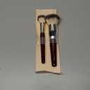 BK BEAUTY - LARGE BUFFER & ROUND FOUNDATION (2 Pack) - Professional Makeup Brush Set for Liquid or Cream Foundations, Powder & Blush | Premium Face Brushes for Flawless Application