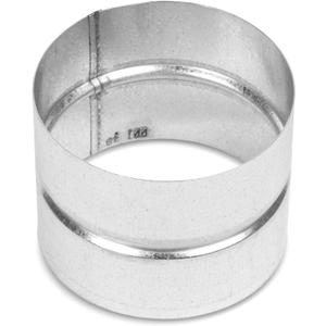 4" Inch Galvanized Metal Vent Duct Connector - Round Extension for Ventilation - 4 Inch Metal Dryer Vent Coupler and Hose Coupling - Durable Dryer Pipe Connection - Female Fit