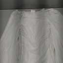 MEROKEETY Women's Long Sleeve Wedding Guest Formal Dress Fall Winter Ruched Bodycon Mesh Cocktail Party Midi Dresses (White), S