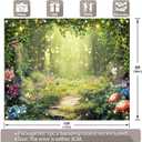 Fabric 10x8ft Enchanted Forest Photography Backdrop Fairy Garden Background Kids Girl Magic Wonderland Party Decoration Spring Photo Booth Props