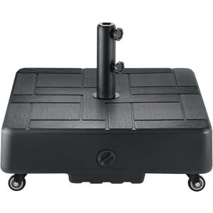 Patio Umbrella Stand Base with Wheels H13-135lbs Heavy Duty Rolling Weights Outdoor Market Umbrella Base, Refillable High-Density HDPE Material Weights Stand for Outside Patio