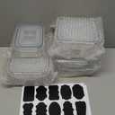 40 PCS Food Storage Containers with Lids Airtight (20 Containers & 20 Lids), Plastic Storage Meal Prep Container-Stackable 100% Leakproof & Microwave Organization and Storage Sets, Lunch Containers