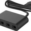 Gamecube Controller Adapter for Switch 2 & Switch 1/OLED PC WII U (Black)