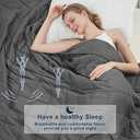 Weighted Blanket for Adults 20lbs, 88"x104", King Size Cooling Heavy Throw Blanket for 130-220lbs, Microfiber Soft Thick Big Blankets Weighted Comforter Breathable Gift for Sleeping, Grey
