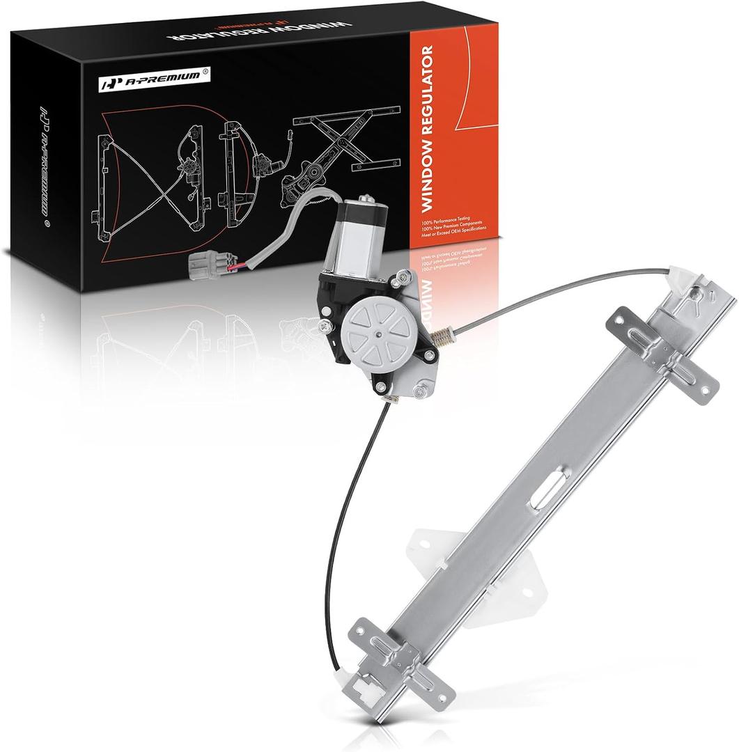 A-Premium Rear Right Passenger Side Power Electric Window Regulator with Motor Compatible with Acura TL 2004-2008