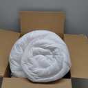 Bedsure Comforter Duvet Insert - Quilted Comforters Queen Size, All Season Duvet, Down Alternative Bedding, with 8 Tabs, Gifts for Women/Men, White, Queen 88 x 88 Inches