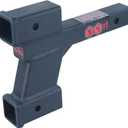 TOPTOW 64085 Trailer Dual Hitch Extender, 2-1/4-inch & 6-1/4-inch Rise/Drop, 2" Receiver, 2-inch Shank, 7500lbs Capacity