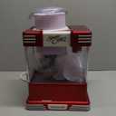 Nostalgia Snow Cone Shaved Ice Machine - Retro Table-Top Slushie Machine Makes 20 Icy Treats - Includes 2 Reusable Plastic Cups & Ice Scoop - Retro Red
