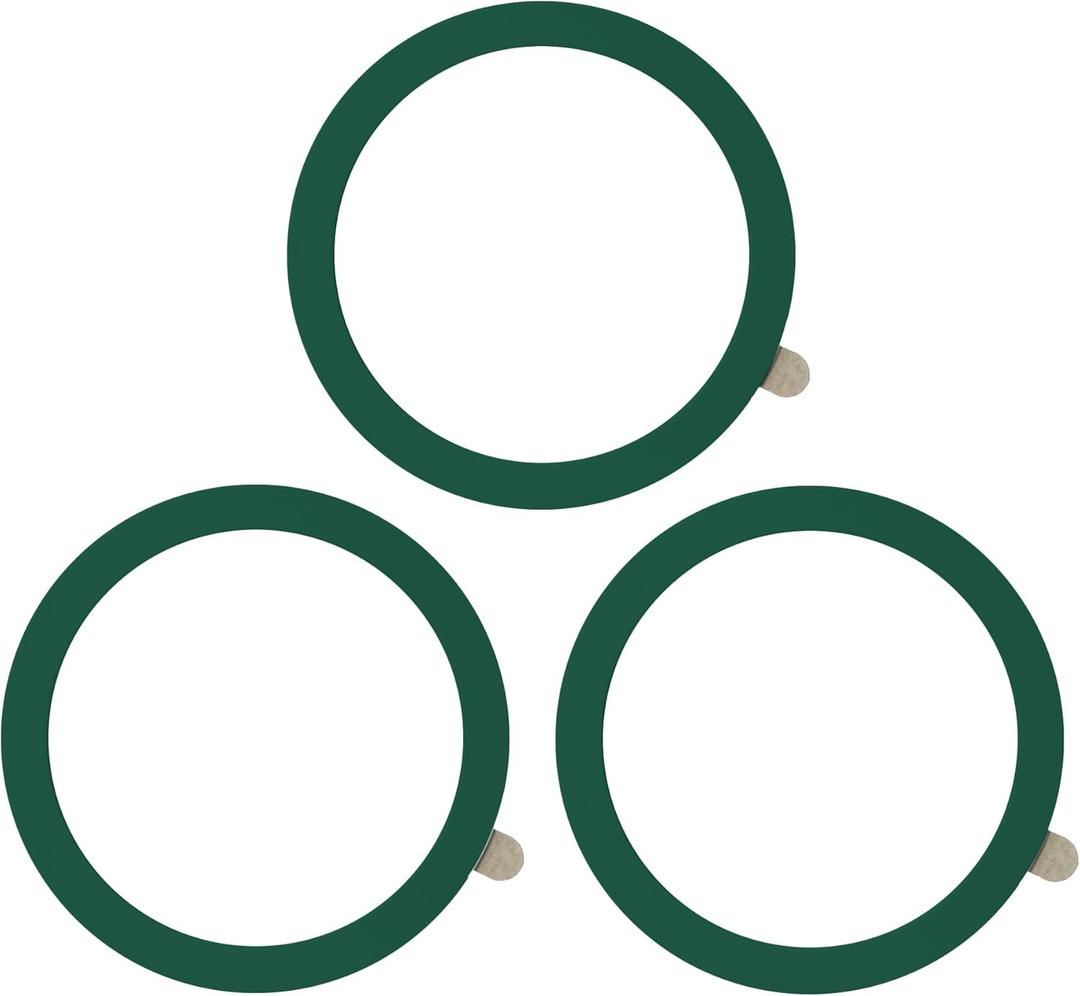 TENOC Universal Metal Ring Sticker for Magnetic Charger Compatible with iPhone/Samsung/Android All Cellphones, Magnetic Mount/Phone Holder Conversion Accessories, 3Pcs, Green