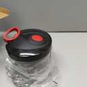 Ourokhome Manual Food Processor Vegetable Chopper, Portable Hand Pull String Garlic Mincer Onion Cutter for Veggies, Ginger, Fruits, Nuts, Herbs, etc., 900ml, Black