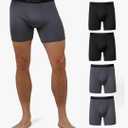 32º DEGREES mens Mens 4-pack Active Mesh Quick Dry Performance Boxer Brief Size XL