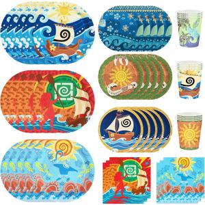 Ocean and Beach Theme Party Supplies Tableware Set