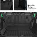 for 2018-2025 2026 Jeep Wrangler JL 4 Door Floor Mats Trunk Cargo Liner Backrest Mat Set All Weather TPE Rubber Protection Mat Wrangler Accessories (for 2018-2026 Jeep Wrangler JL 4 Door Full Set)