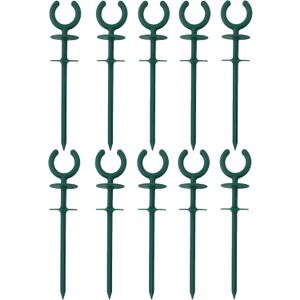 10 Pcs Green Garden Hose Guide holiday lights Holder High High Toughness plastic Nails Tools For Irrigation And Sprinkler Protect Your Plants