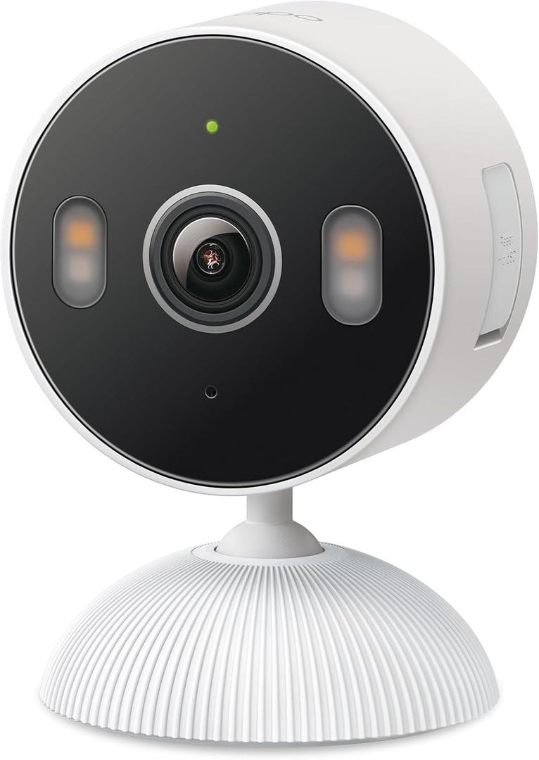 Tapo 2K Indoor/Outdoor Wired Security Camera - Works as a Baby Monitor & Pet Camera, Person/Motion/Baby Cry Detection, 2-Way Audio, Siren, Subscription-Free Local Storage or Optional Cloud, C113 (White)