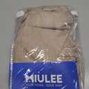 MIULEE Taupe Linen Curtains 90 Inch Long for Bedroom Living Room, Soft Thick Linen Textured Window Drapes Semi Sheer Light Filtering Back Tab Rod Pocket Burlap Look Farmhouse Country Decor, 2 Panels (52"W x 90"L (Pack of 2))