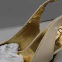 Women's High Heels Slingback Platform Pumps Stilettos Close Pointed Toe Heels Patent Solid Dating Party Dress Shoes, 6M 