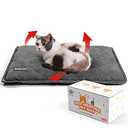Mora Pets Self Heating Cat Bed Self Warming Cat Pad Thick Thermal Pet Bed Mat 24 x 18 Inches with Removable Cover Machine Washable Ultra Warm Mat for Outdoor Indoor Cats and Small Dogs