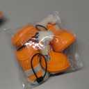 Dog Shoes for Small Medium Large Dogs,Winter Dog Snow Boots & Paw Protectors Waterproof for Cold Weather & Hard Floors,Adjustable Anti-Slip Dog Booties with Removable Wool Liner (Orange, 6)