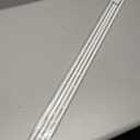 Generic White Aluminum Drapery Curtain Wand Pull Rod w/Swivel Snap & Handle White (4 Pack - 36""), Silver