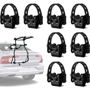 Fabbay 4 Pcs Bike Rack Straps Replacement Bicycle Hitch Strap Cradle Car Rack Parts Bike Carrier Mount Rubber Strap for SUV Truck Minivan Hatchback Sedan Accessories (1 Inch Trailer Hitch)
