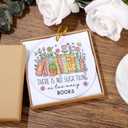 2 x Book Ornament, Book Lovers Gifts, Books Club Themed Reading Gifts, The Librarians, Bookish, Readers, Book Club Gift Idea