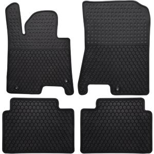Car Floor Mats Custom Fit for Hyundai Sonata 2026 2025 2024 2023-2020/2021-2026 Kia K5 (Only FWD Models) Odorless Washable Heavy Duty Rubber (All Weather) Floor Liners Set Black