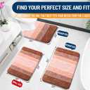 OLANLY Small Bathroom Rugs Mat 24x16, Extra Soft Absorbent Microfiber Bath Rugs, Rubber Backing, Quick Dry, Machine Washable Bath Mat for Bathroom Floor, Tub and Shower, Home Decor Accessories, Orange