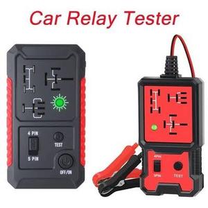 Relay Tester 12V 4 and 5 pin Automotive Car Relay Tester, Quickly Diagnose Faulty Relays, Compact, Cordless, Battery-Free，Universal Auto Relay Test Kit for Cars Trucks