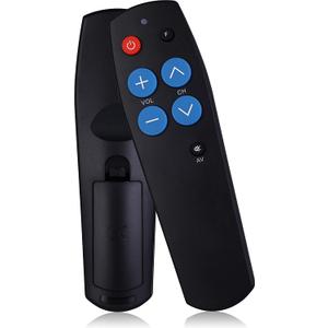 Universal Big Button TV Remote for Seniors Simple Easy to Use, Dementia Products for Elderly Seniors, Learning Remote Control for IR Remote Control
