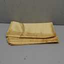 VACVELT 50 Pack Gold Satin Napkins 17x17 Inch for Wedding, Elegant Dinner, Square Table Decor, Restaurant, Banquet, Graduation Party