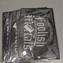 5 x Tin Sign For Metal Signs Welcome Foolish Mortals, Halloween Sign for Indoor Laundry Room Farm Bar Home Wall Decor 8" x 12"