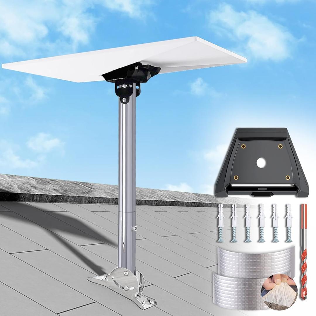 Starlink Gen 3 Flat Mount Kit, Starlink Standard Dish Magnetic Quick Release Roof Mount Kit for RV, Vans, Boat, Overlanding (4.9-14)