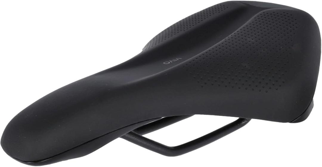 Selle Royal Vivo Ergo Reflective Athletic,Bike seat with Extra Visibility to Feel Safe in The Dark, Black, One Size