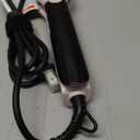 ANNLARY Hair Straightener, 1.75 Inch Flat Iron with Infrared and Ionic Technology, Titanium Plate with Ceramic Coating Dual Voltage Straightener with Heat-Resistant Silicone for All Hair Types (Pink)