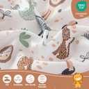 Twin Sheet Set Kids Deep Pocket Twin Sheets Soft Cute Bed Sheets 3 Pieces Twin Bed Sheets Kids Boys Girls Animal Pattern Printed Set with 1 Flat Sheet, 1 Fitted Sheet, 1 Pillowcase