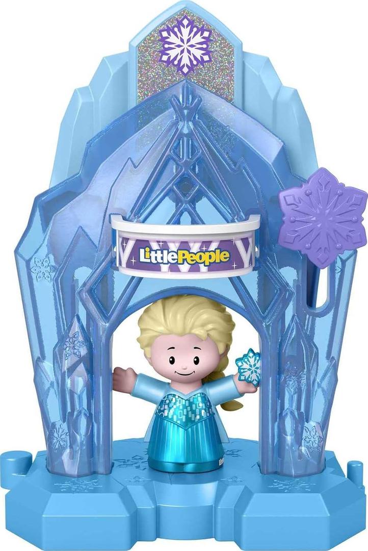 Fisher-Price Little People Toddler Toy Disney Frozen Elsas Palace Playset with Figure for Preschool Pretend Play Kids Ages 18+ Months