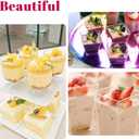 UrbanRoots 300 Pack Clear Plastic Dessert Cups(5 oz),Disposable Parfait Cups For Pudding, Fruit and Ice Cream,Mini Shooter Cups With Spoons For Party,appetizer cups