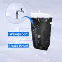 2 x Outdoor Faucet Cover for Winter Freeze Protection 22" x12" Water Faucet Cover Socks Waterproof Insulated Spigot Outside Faucet Freeze Protector (2 Pack)